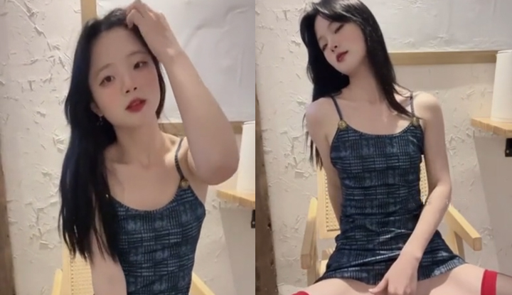 舞蹈系小姐姐，性感絲襪按摩小穴